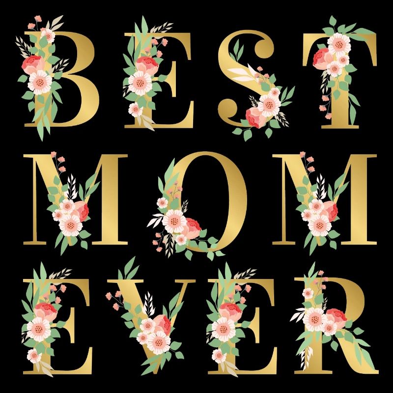 Beste Mama aller Zeiten goldenes Blumen-Muttertagsgeschenk