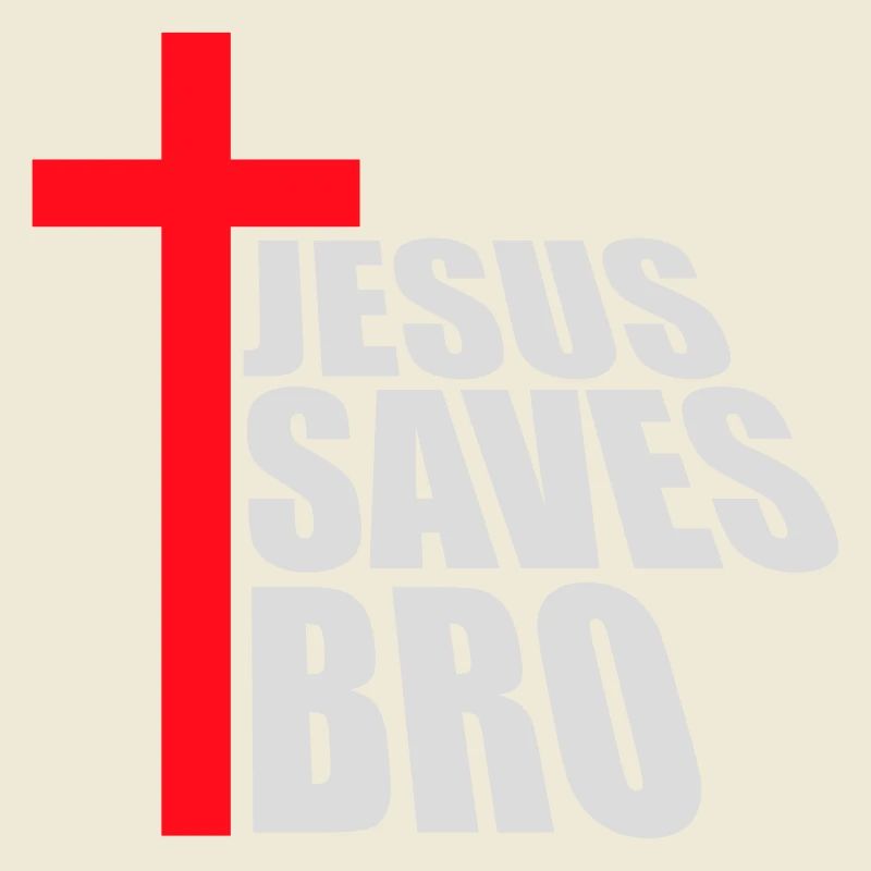 Jesus Saves Bro Lustig Religiös Spruch Glaube Logo