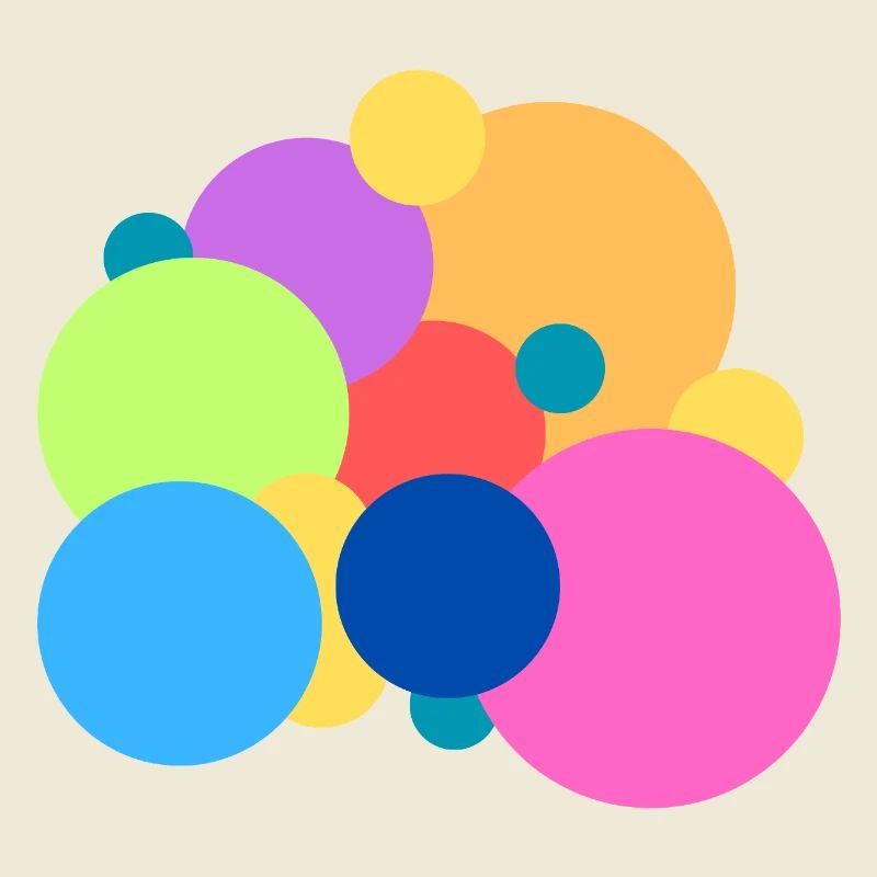 Points de couleur ludiques