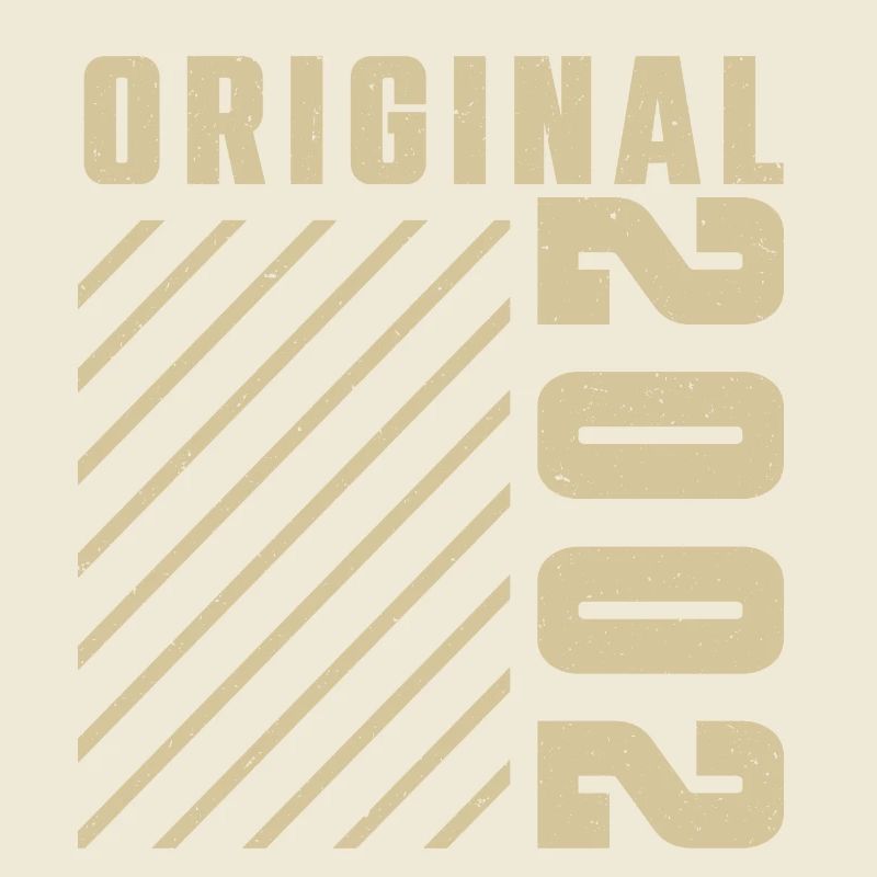 Original 2002 Authentisch 2002 Vintage Bursdag