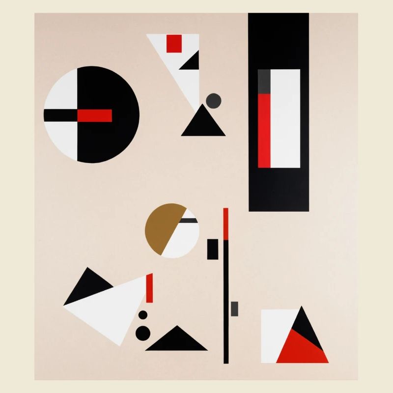 Abstract geometric composition