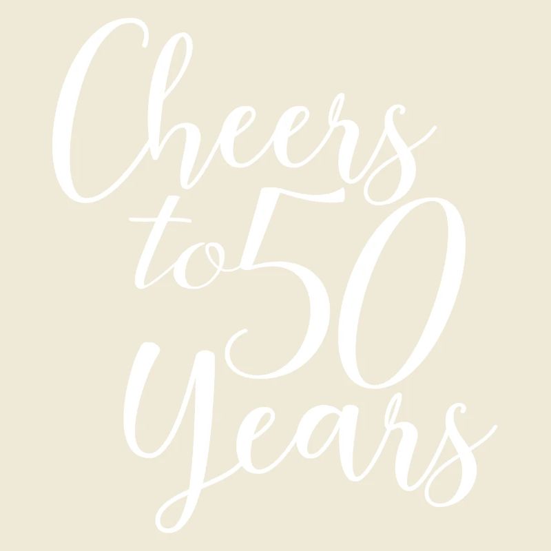 Cheers To 50 Years - Geburtstags- oder Jubiläumsgeschenk