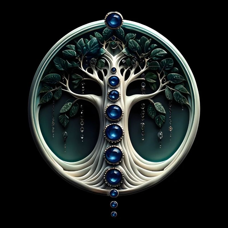 Teal Harmony, Mystischer Baum des Lebens