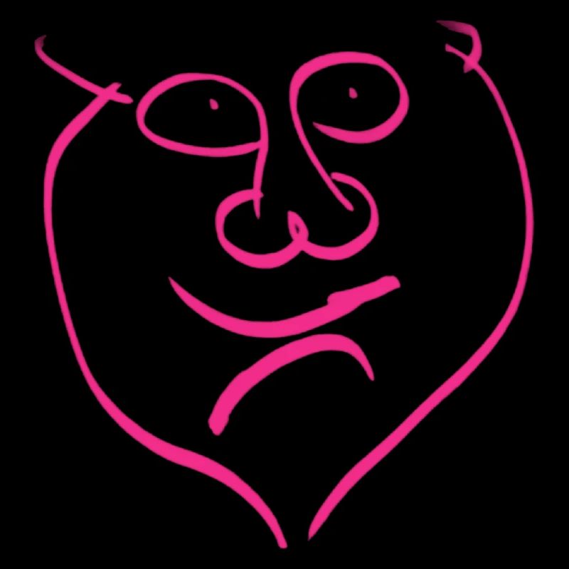 Ambivalence abstraite sous la forme d’un visage