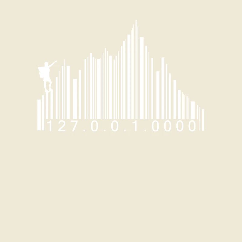 Barcode mountains code hiking hiker barcode