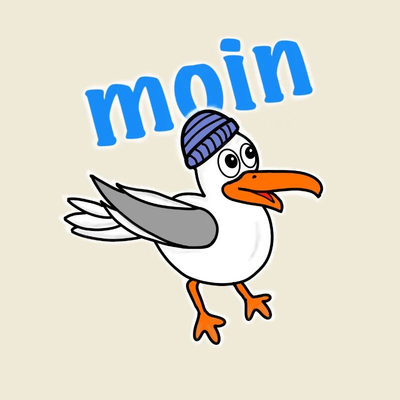 Möwe sagt moin
