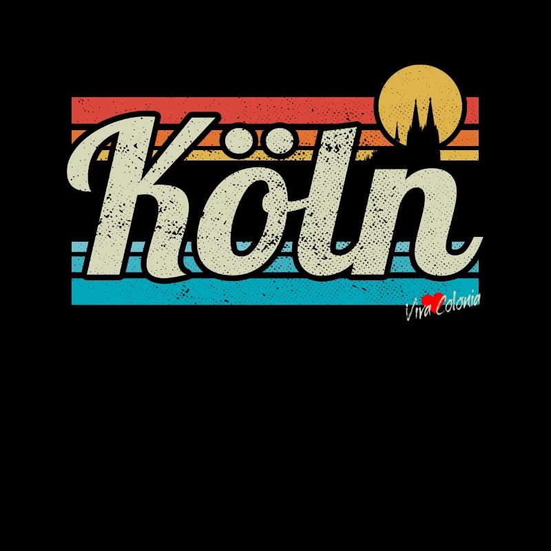 Köln Cologne Retro Vintage Surfer Kölner Karneval