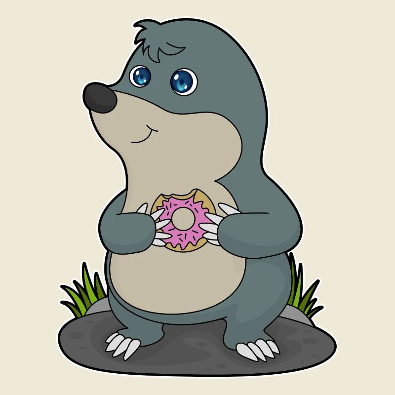 Mole with donut