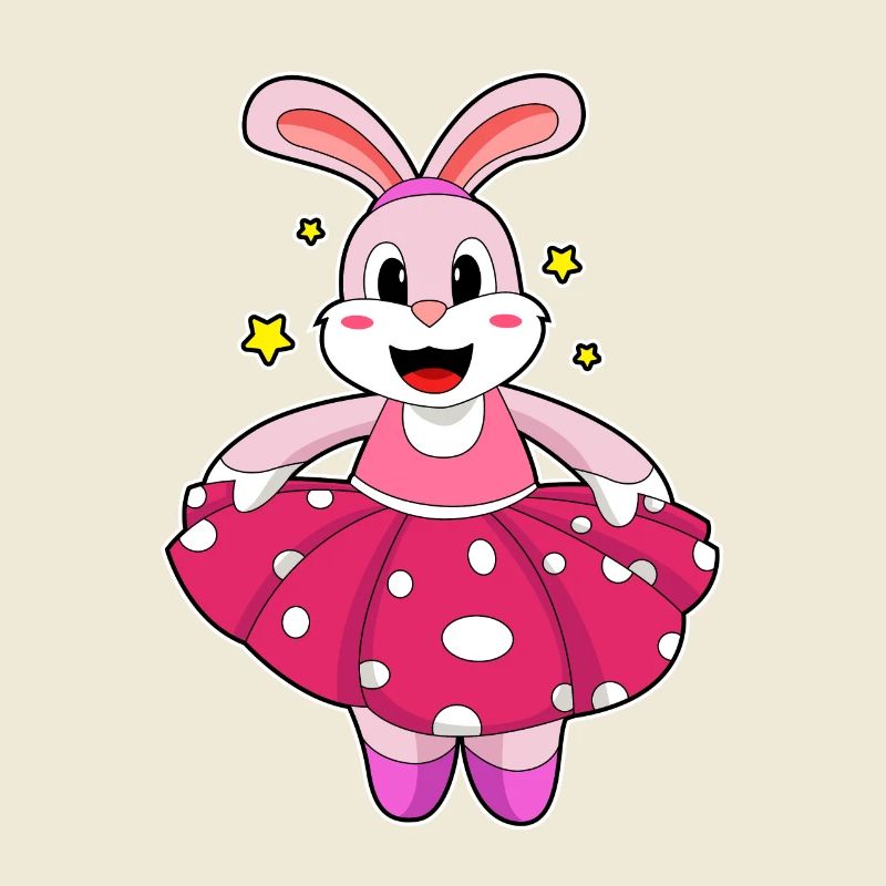 Lapin à la danse de ballet
