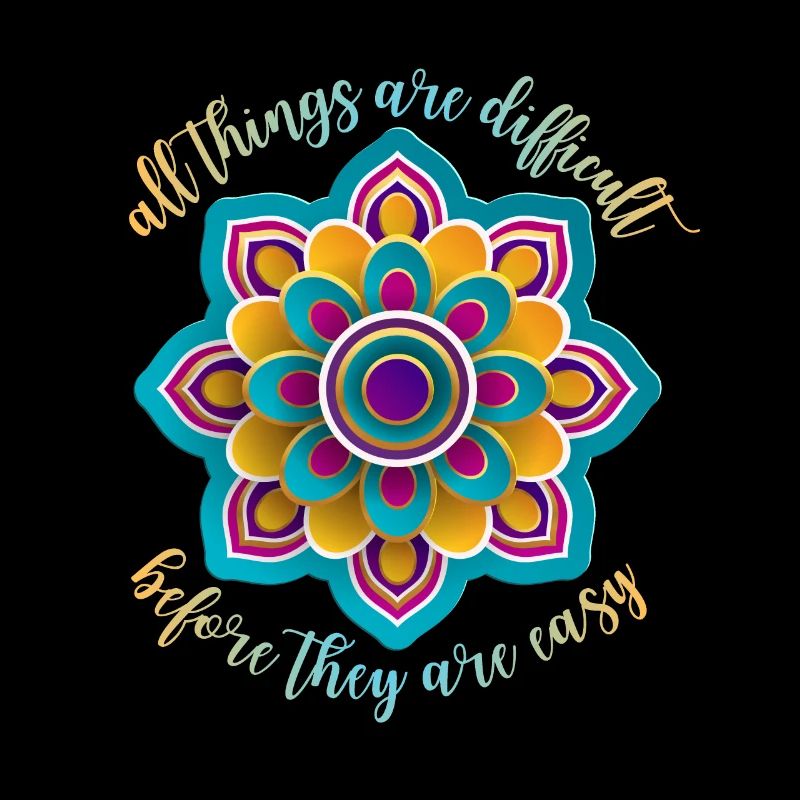Mandala motivation, motivational saying, saying