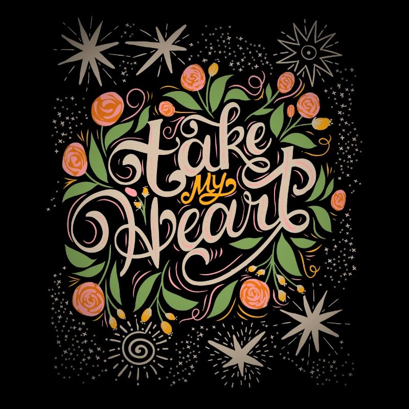 Dire Saint-Valentin, mariage, typographie de mariage