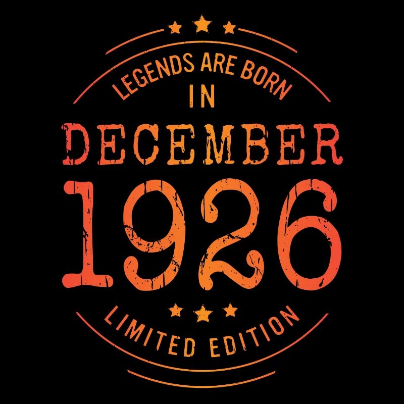 Anniversaire Décembre 1926 Edition Limitée Millésime