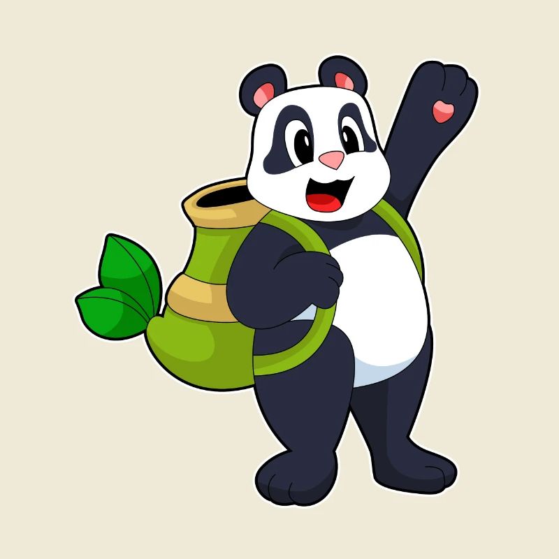 Panda Bamboo Backpack