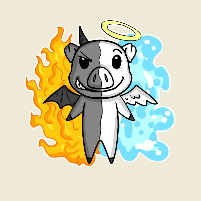 Pig - Angel and Devil