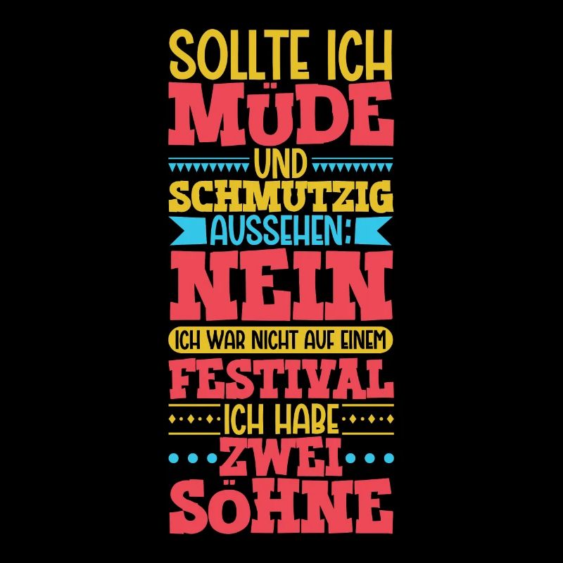 Müde und schmutzig - zwei Söhne