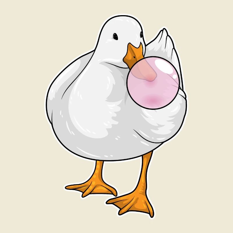 Duck chewing gum
