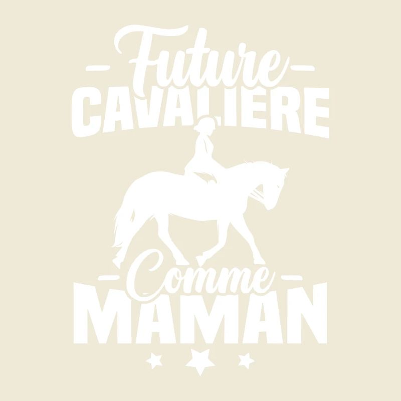 Future cavalière comme maman