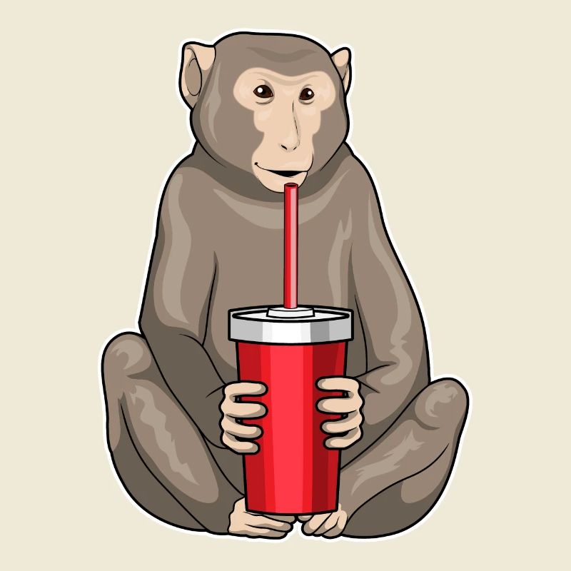 Affe Trinkbecher
