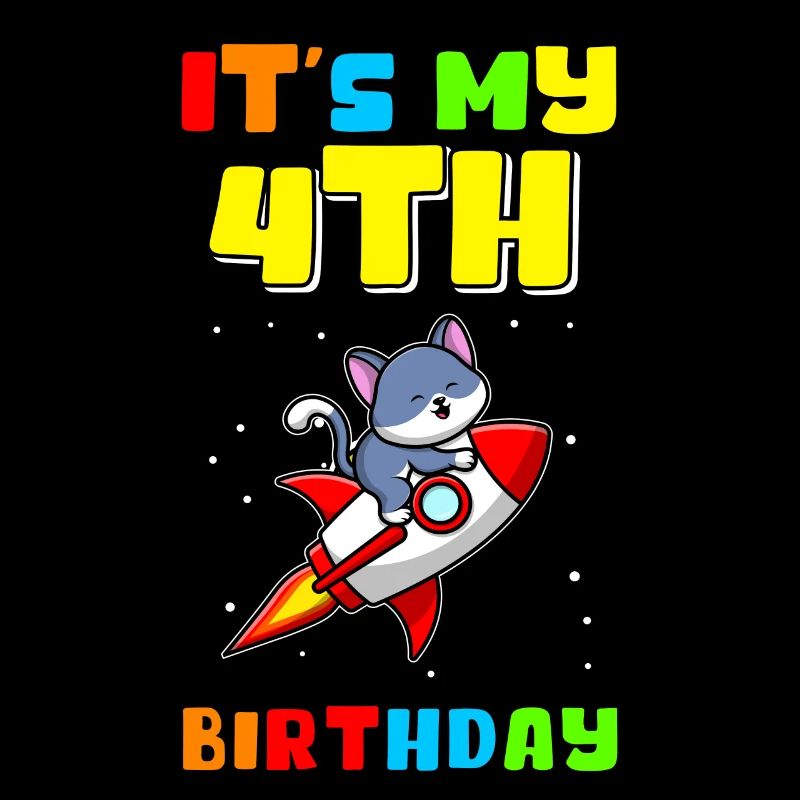 4. Geburtstag 4 Jahre alt Geschenkidee Geschenk