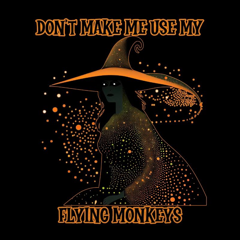 Witch silhouette, Flying Monkeys
