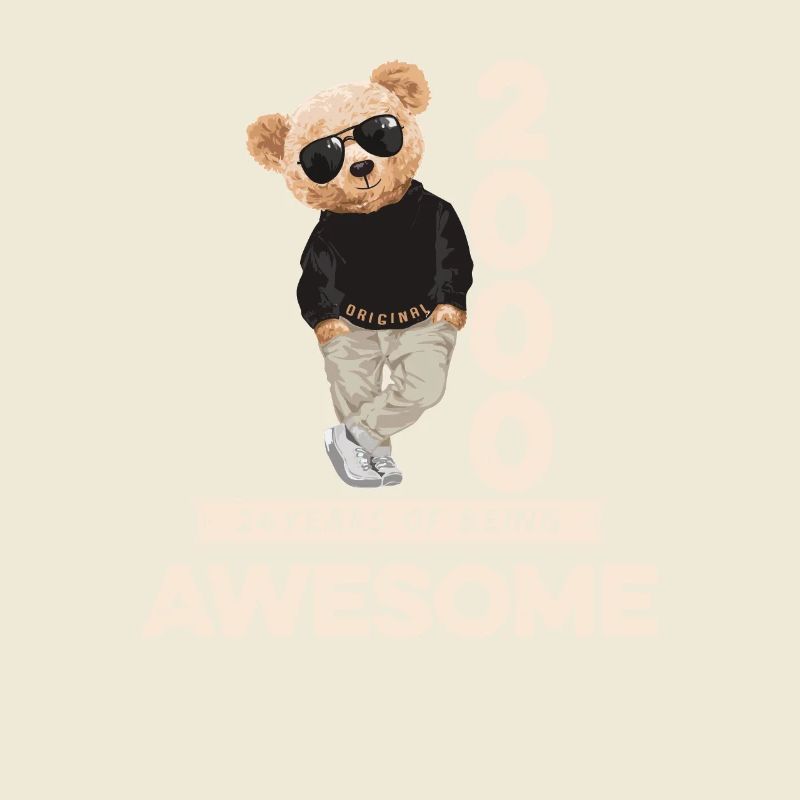 2000 Birthday Teddy Bear Being Awesome Orignal