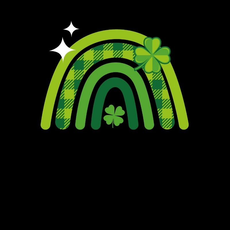 Trèfle à quatre feuilles Arc-en-ciel de la Saint-Patrick