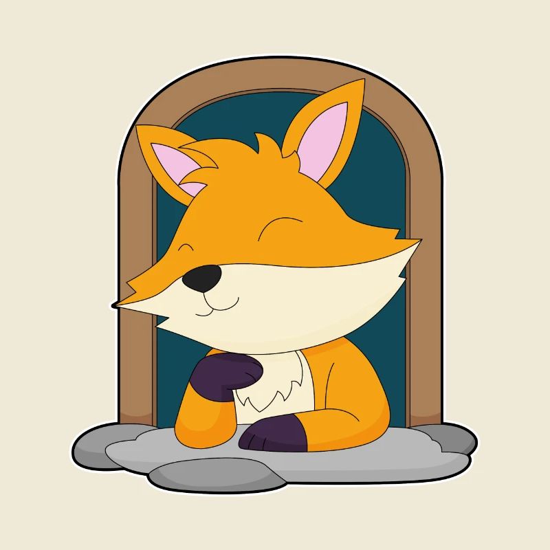 Fox in a window