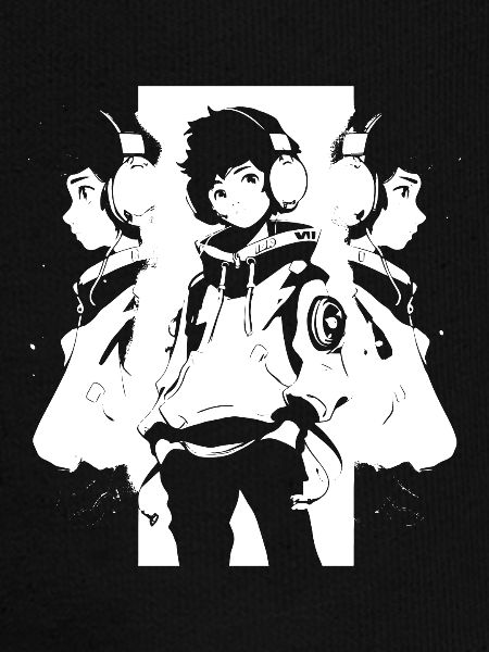 Shibuya's cool Cyberpunk Style Anime Boy Otaku