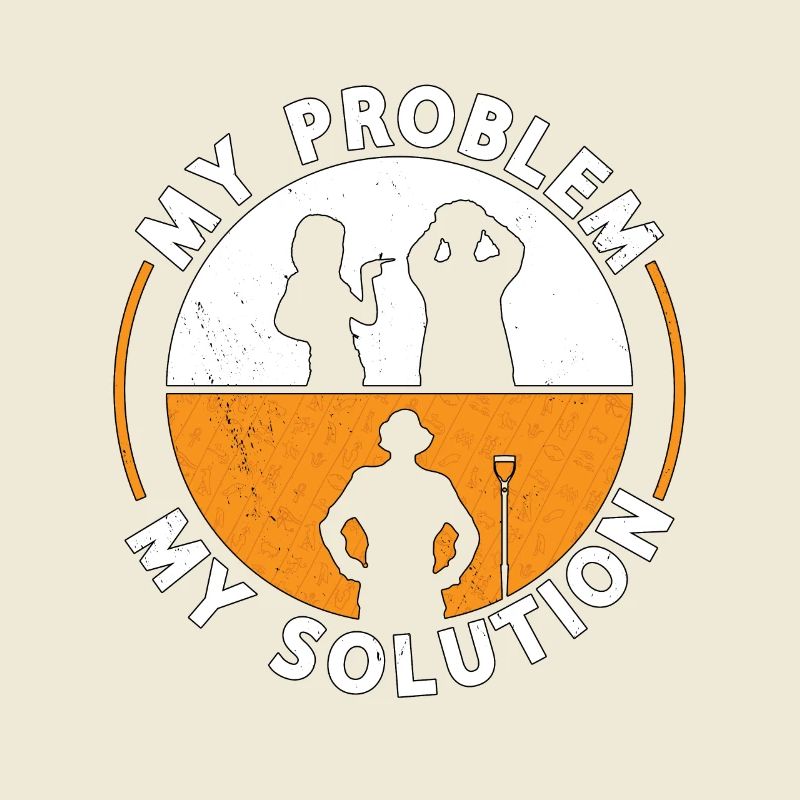 Archaeologist My Problem My Solution Pictogram Dad