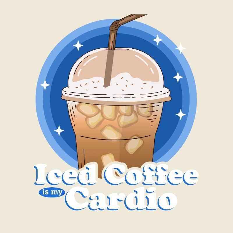Eiskaffee Iced Coffee Kaffee Liebhaber Geschenk