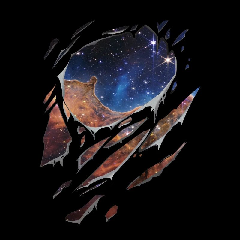 Astronomy Carina nebula galaxy torn gift