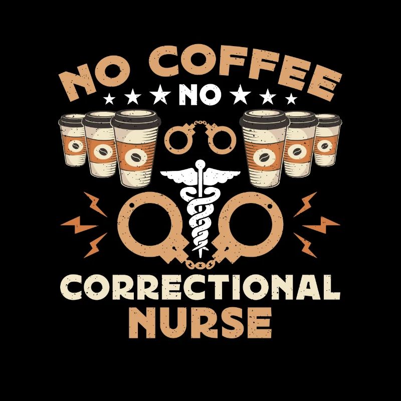 Infirmière correctionnelle Pas de café Infirmière Amateur de café