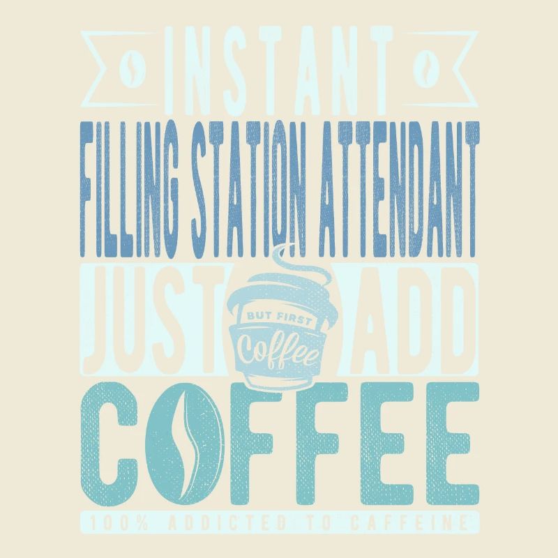 Le préposé à la station-service instantanée ajoute simplement du café