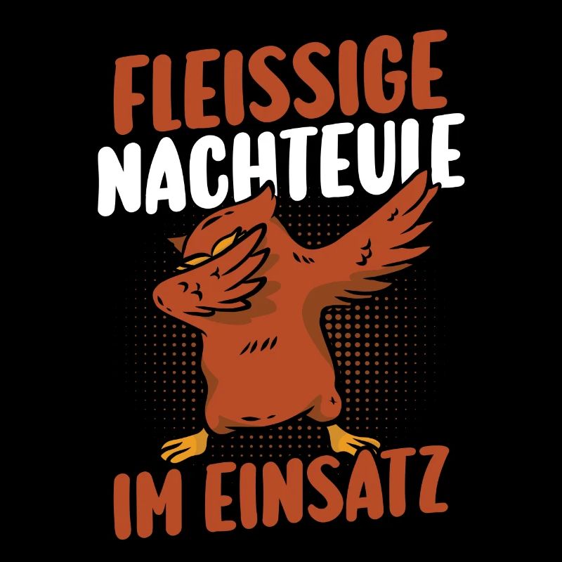 Équipe de nuit de noctambule industrieuse