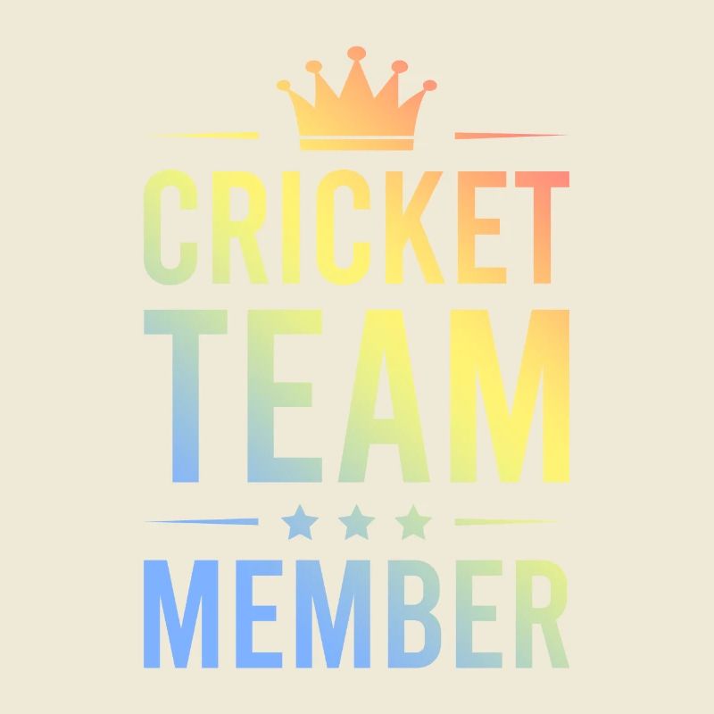 Équipe de cricket colorée