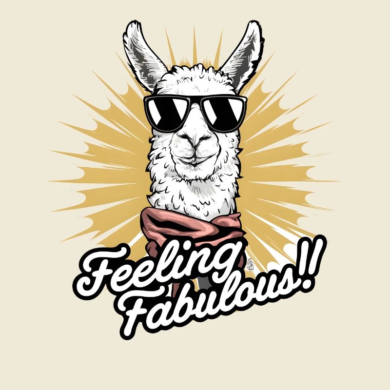 Art de lama élégant : se sentir fabuleux !