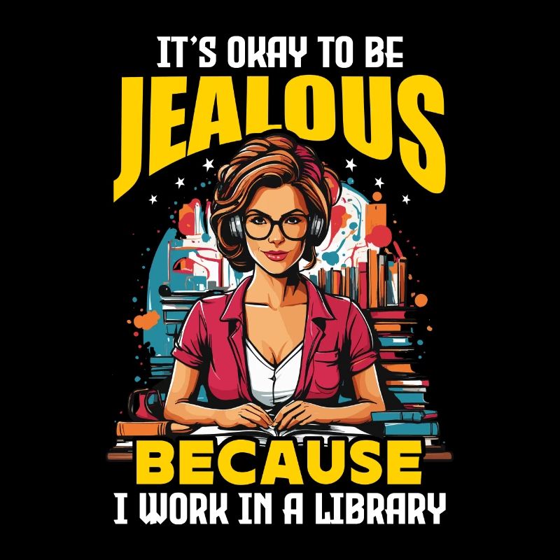 Librarian It's Okay To Be Jealous School Librarian