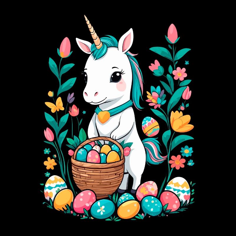 Funny Unicorn Easter Bunny Cute Easter Unicorn