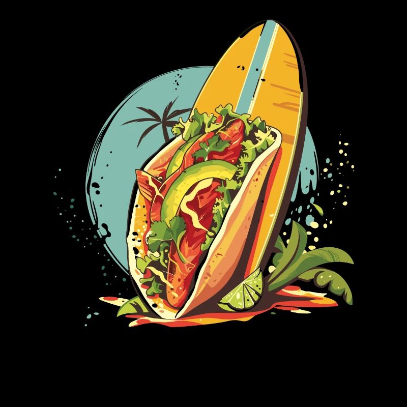 Surfeur d’été Taco Coucher de soleil