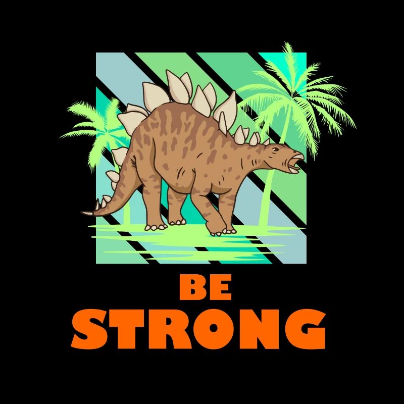 Sei stark Dino Stegosaurus Jungs Cool Dinosaurier