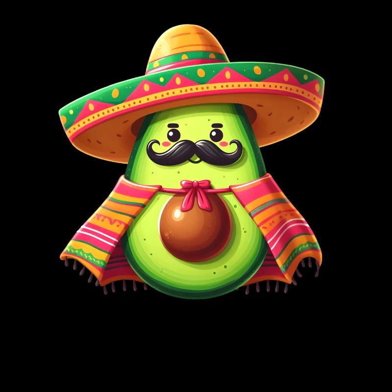 Cinco de Mayo Avocado Schnurrbart