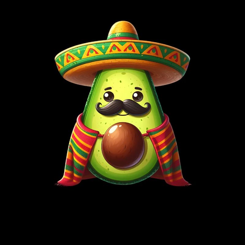 Cinco de Mayo Avocado Schnurrbart