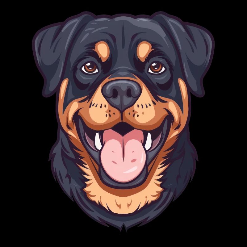 Rottweiler | Illustration de dessin animé