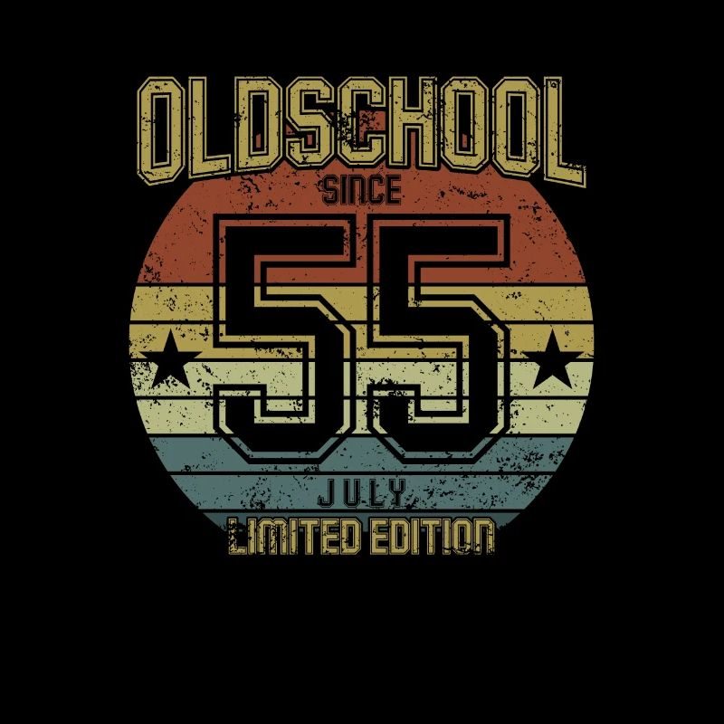 July 1955 - Geburtstag im Juli Oldschool