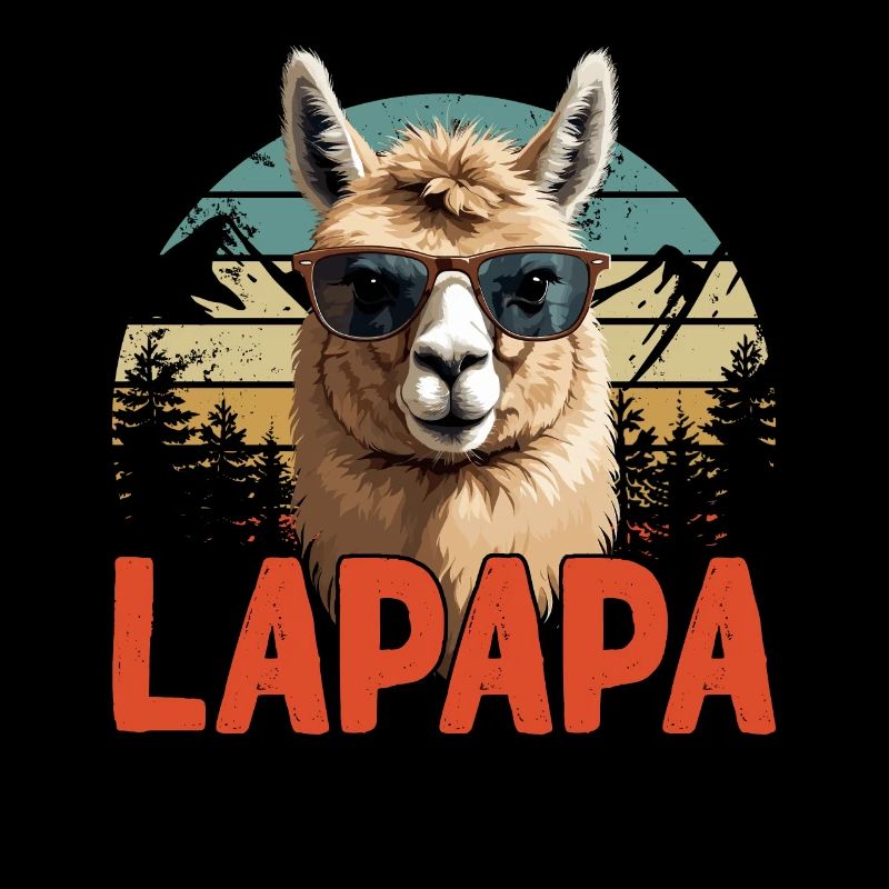 Lapapa Lustiger Lama Vater Perfekter Style