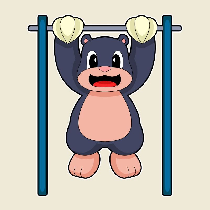 Mole Bodybuilder Pull-ups Bodybuilding