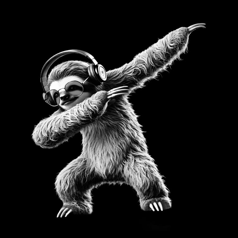 Funny Dabbing Sloth Dance Animal Lover Dab