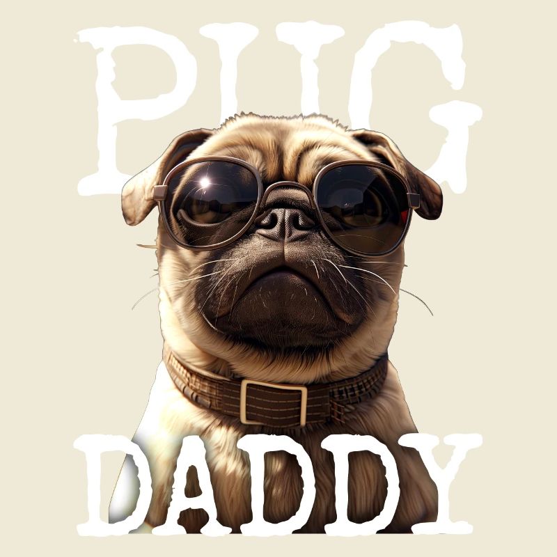 Pug Daddy Mops Papa Vatertag Pug Dad Süßer Mops