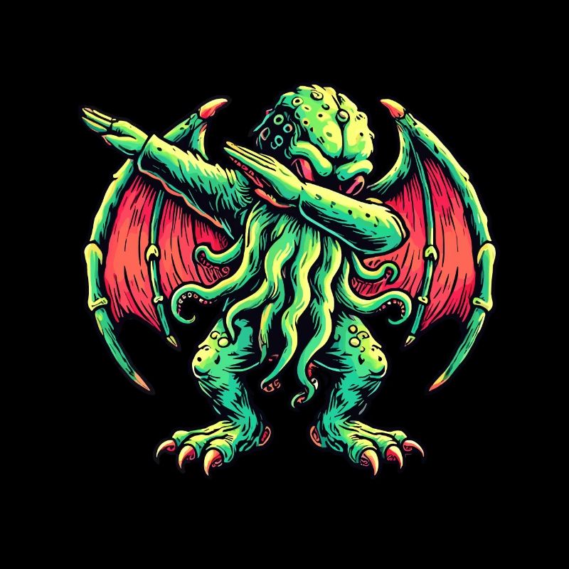Lustiger Dabbender Cthulhu Dabbing Design