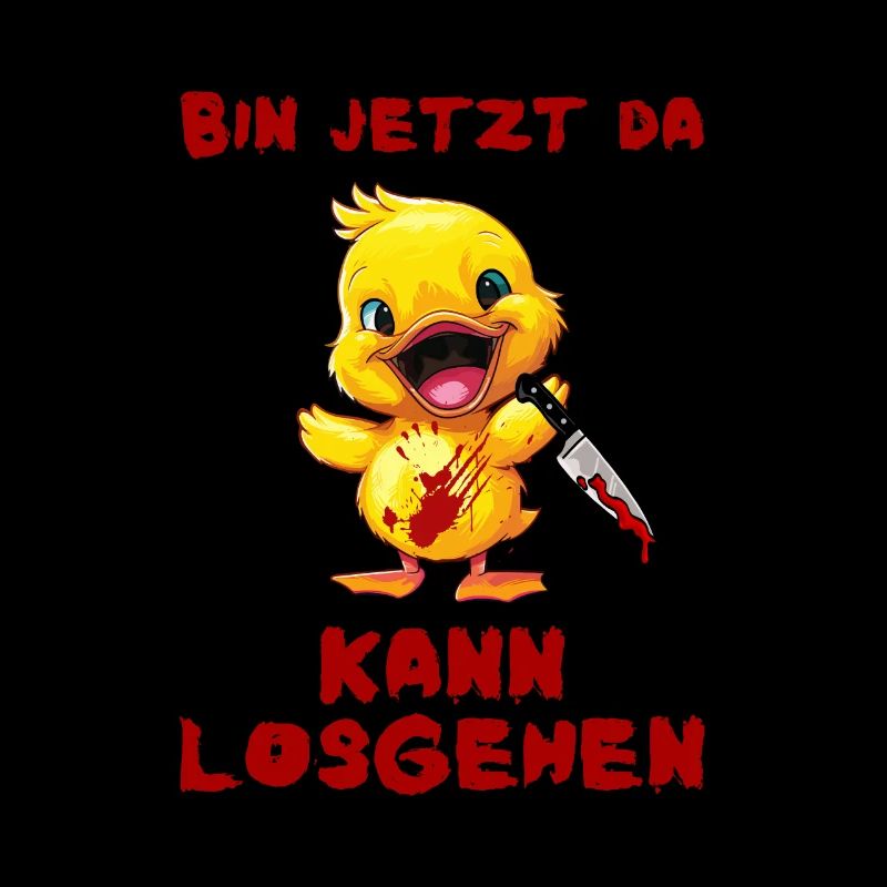 I'm here now - duck with knife